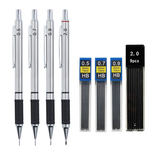Metall druckbleistift set - druckbleistift, mit